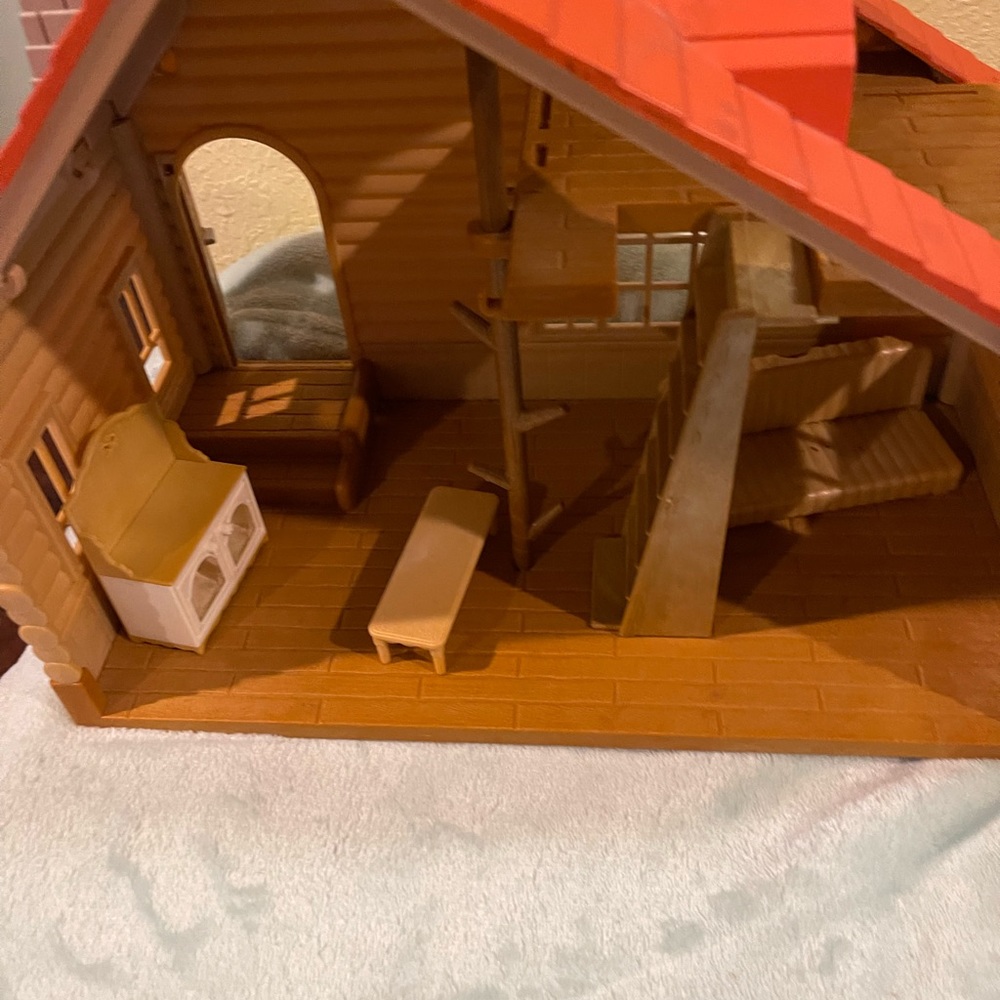 Calico critters log home